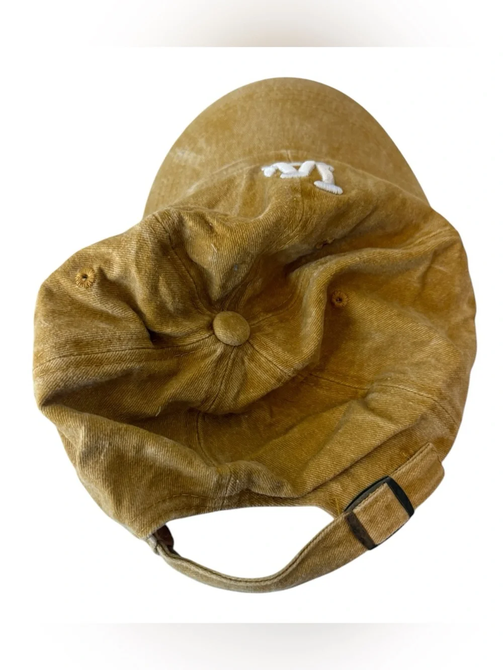 LA Dodgers Brown Dad Hat Adjustable Cotton Baseball Cap OS Vintage - Picture 4 of 6